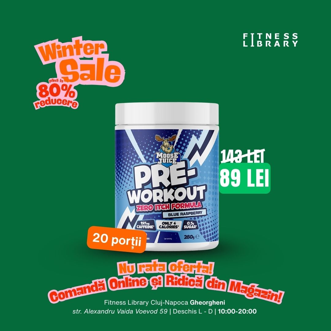 Muscle Moose Pre-Workout Zero Itch Formula - 20 servings