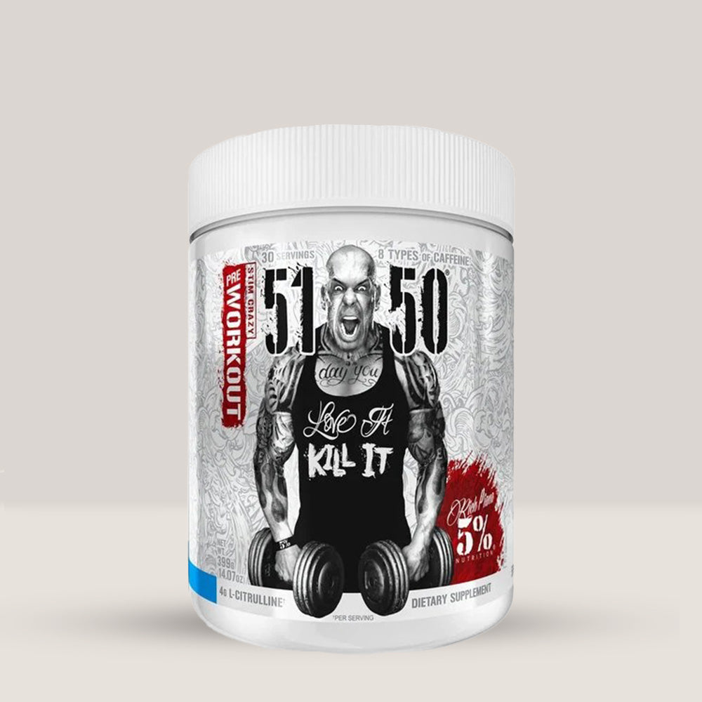 Imagine cu suplimentul pre-workout 5% Nutrition 5150, 372g, 30 de serviri.
