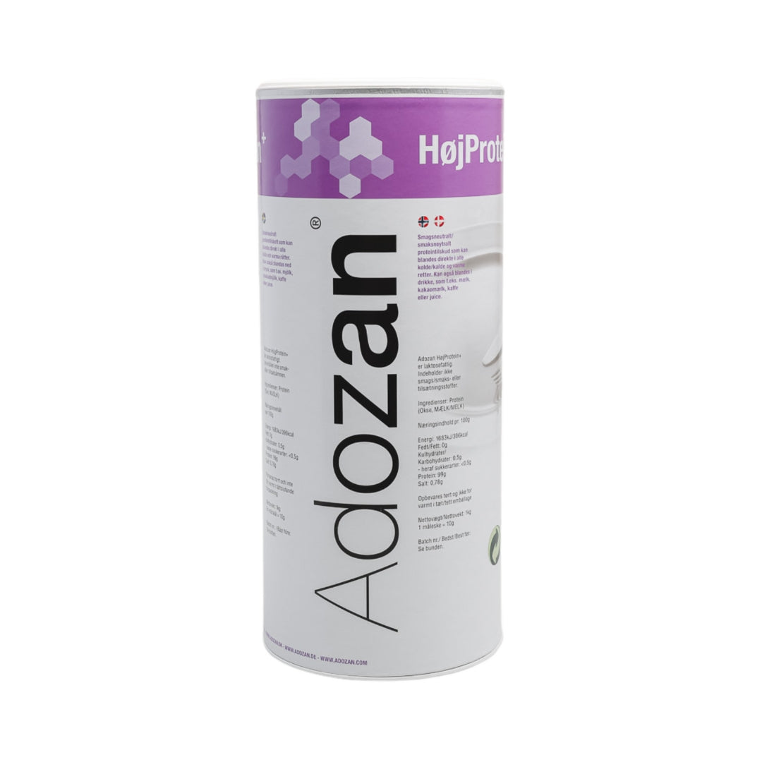 Pudră Proteică Adozan Protein+ Fără Aromă (99% Proteină Pură) - 1 kg
