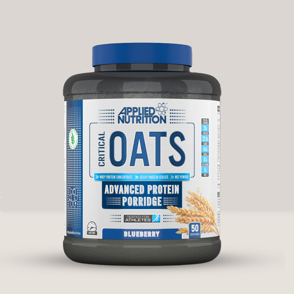 Critical Oats cu afine: Terci proteic premium pentru o zi plină de energie și performanță.