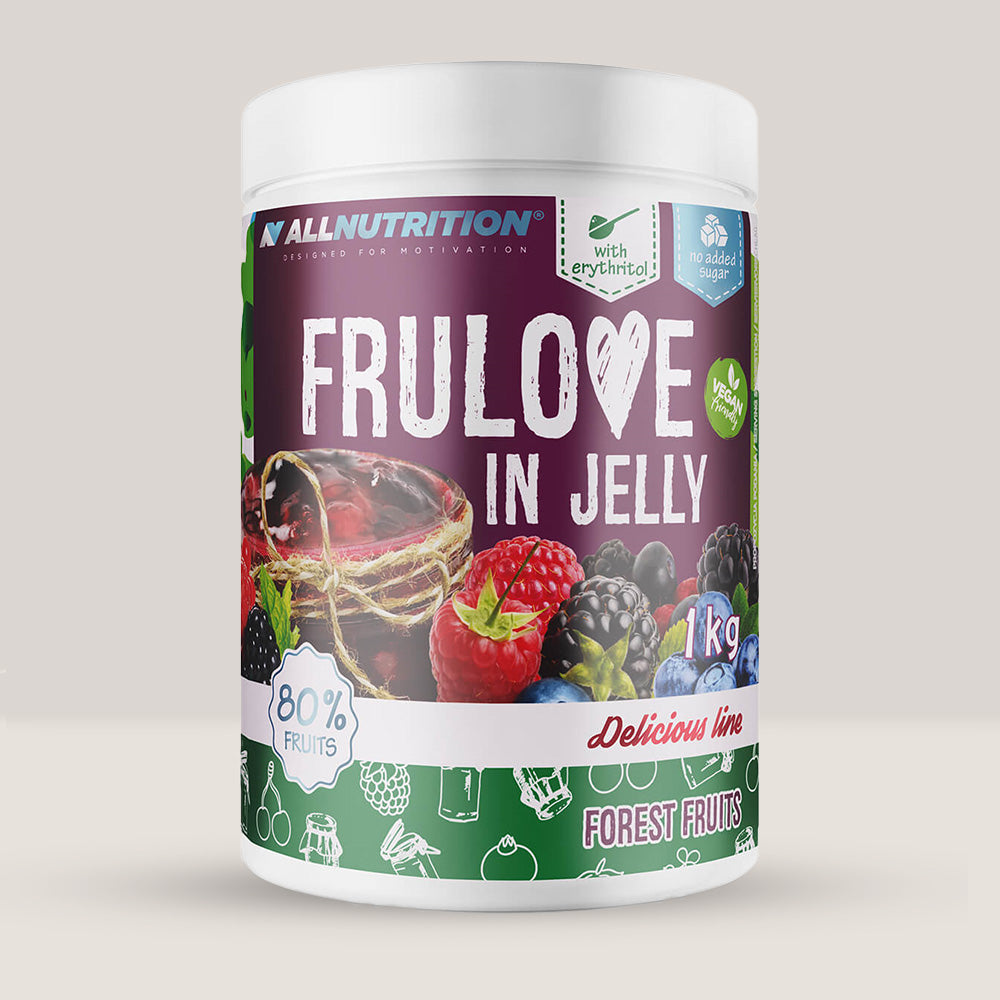 Jeleu Forest Fruits 80% fructe de pădure, fără zahăr. Deliciu gourmet cu arome intense.