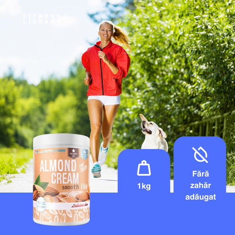 Unt de migdale cremos ALLNUTRITION: Energie pură, gust delicat, potențial maxim.