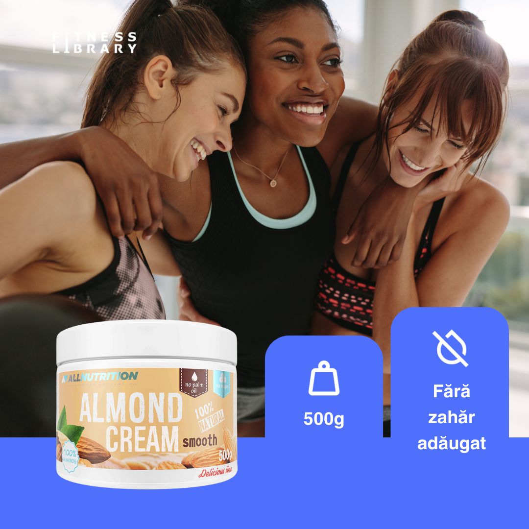 Energie pură și naturală cu crema de migdale ALLNUTRITION. Viață vibrantă și echilibrată.