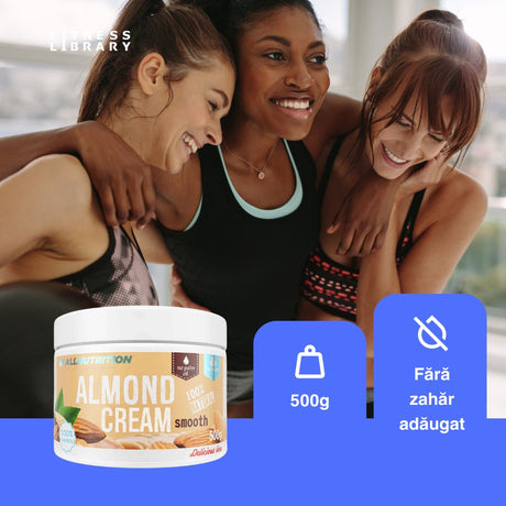 Energie pură și naturală cu crema de migdale ALLNUTRITION. Viață vibrantă și echilibrată.
