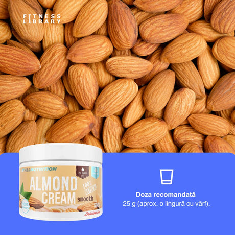 Energie pură din migdale. Crema ALLNUTRITION - gust delicios, viață vibrantă.
