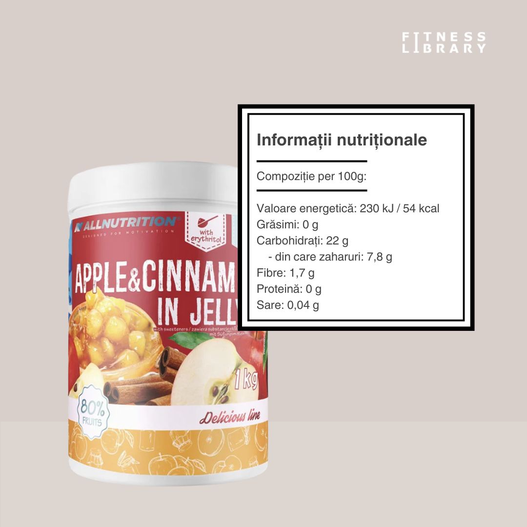 Gem de mere și scorțișoară fără zahăr adăugat (80% fructe). Mic dejun echilibrat sau gustare delicată. Răsfăț fără regrete!