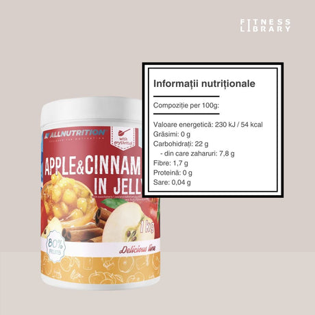 Gem de mere și scorțișoară fără zahăr adăugat (80% fructe). Mic dejun echilibrat sau gustare delicată. Răsfăț fără regrete!