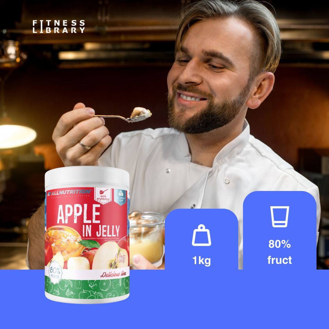 Gem de mere low-calorie, 80% fructe. Savurează aroma bogată fără compromisuri, pentru o siluetă și vitalitate de invidiat.