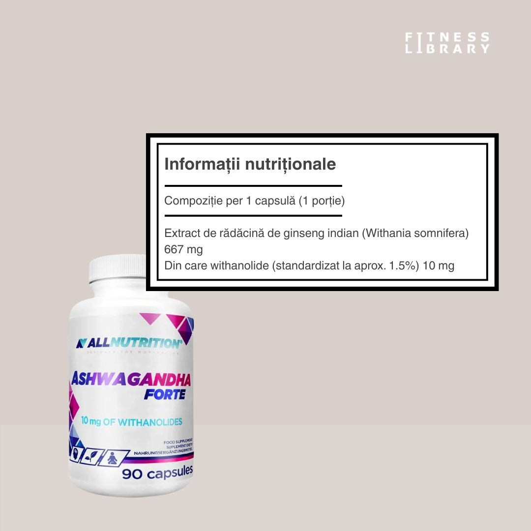 Ashwagandha Forte: Somn profund, minte limpede, energie pentru întreaga zi.