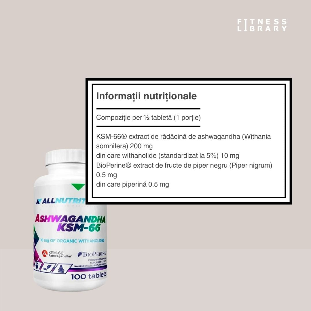 Ashwagandha KSM-66 cu BioPerine®: Energie, serenitate, bunăstare.