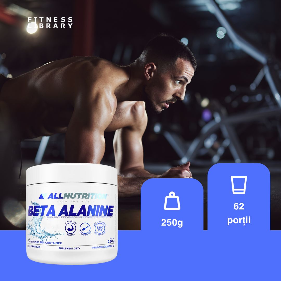 Rezistență maximă și performanță supremă cu Beta Alanine Powder ALLNUTRITION. Sculptează-ți silueta ideală!
