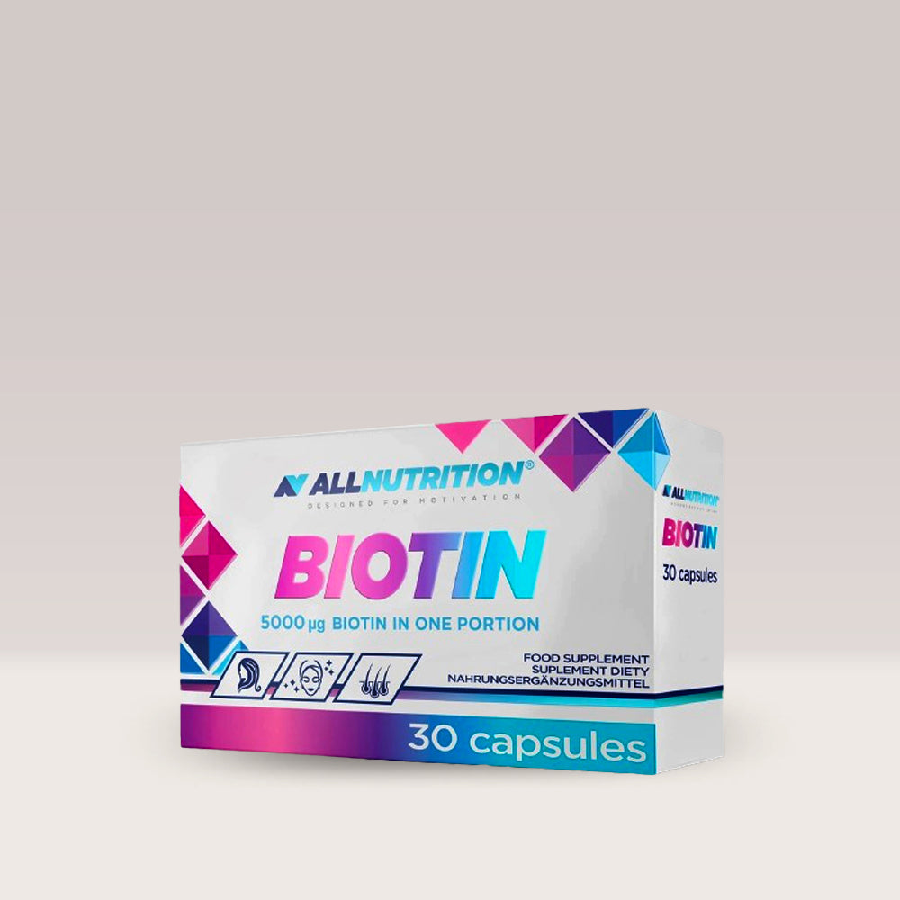 Biotina AllNutrition: Păr, piele și unghii sănătoase. Strălucește natural!