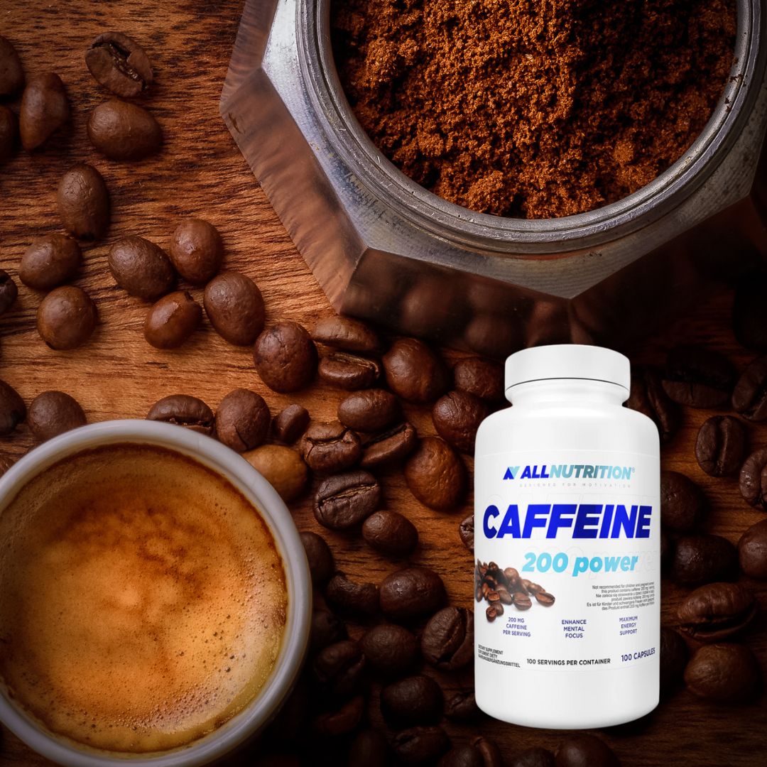 Energie pură și concentrare absolută cu cofeina anhidră ALLNUTRITION. Performanță maximă, claritate și putere în fiecare zi.