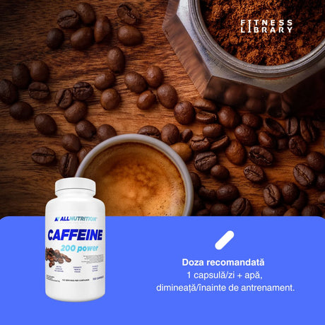 Energie pură, minte ascuțită. ALLNUTRITION Caffeine 200: Performanță de vârf.