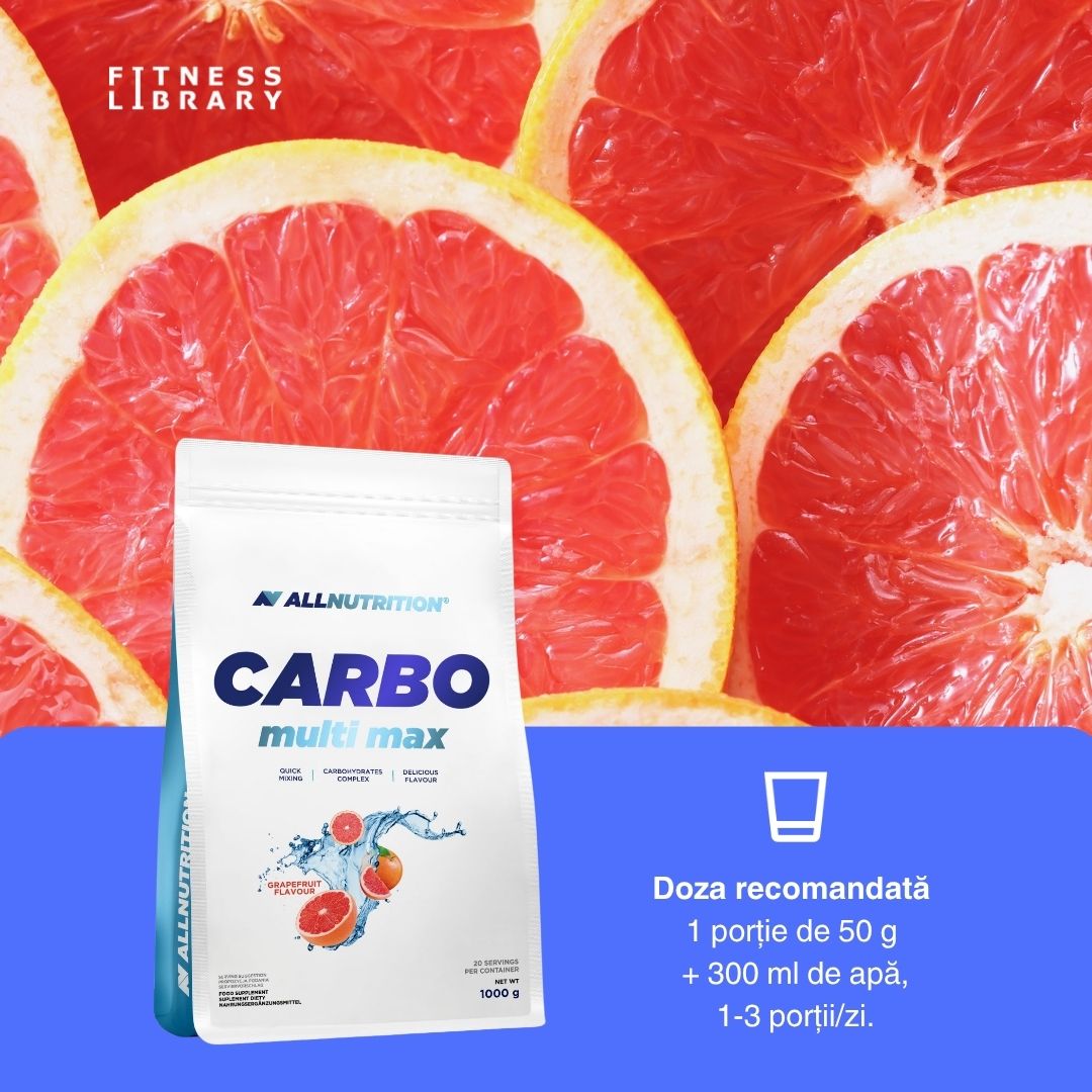 Energie constantă, recuperare musculară impecabilă. Atinge performanțe de vârf cu Carbo Multi Max.
