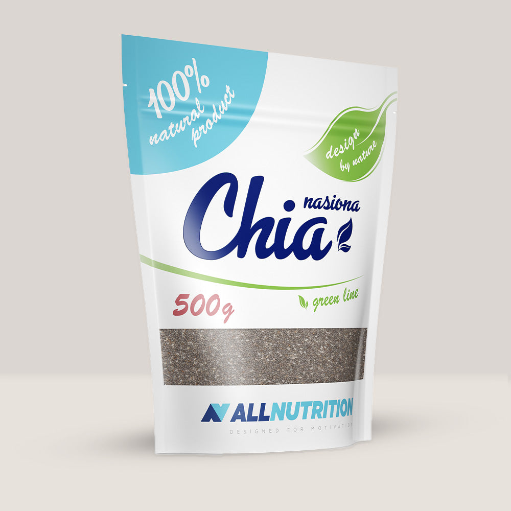 Imagine cu semințele de chia Chia Seeds de la ALLNUTRITION, 500g.