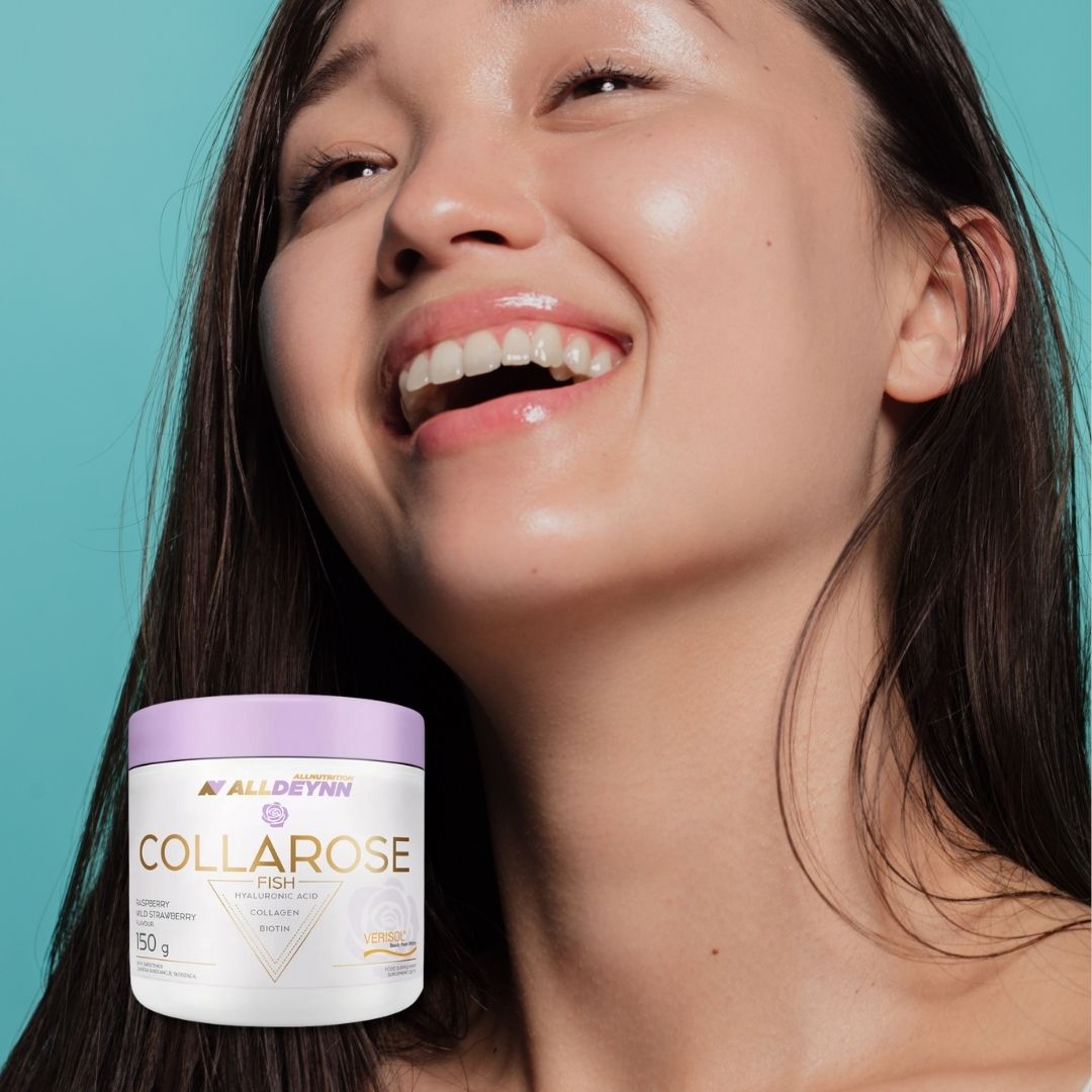 Strălucire interioară cu Collarose Fish ALLDEYNN. Piele radiantă, păr mătăsos, unghii impecabile. Lux discret, zilnic.