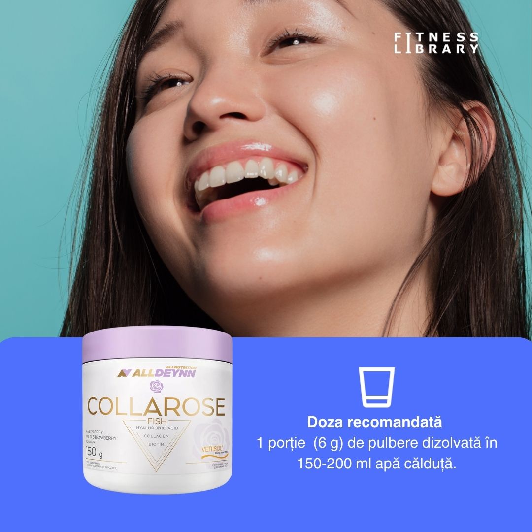 Colagen marin Collarose Fish ALLDEYNN: Piele, păr și unghii suple, elastice și luminoase.