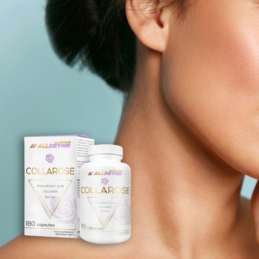 Piele radiantă, păr luxuriant, unghii impecabile cu Collarose Caps (Verisol®, acid hialuronic, biotină). ALLDEYNN - Frumusețe redefinită.