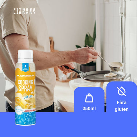 Gust de unt, fără calorii. ALLNUTRITION Cooking Spray Butter - silueta ta îți va mulțumi.