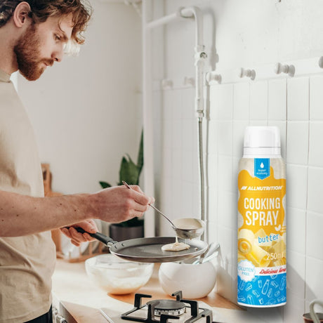 Gust de unt, 0 calorii. ALLNUTRITION Cooking Spray Butter - mese rafinate, siluetă impecabilă.