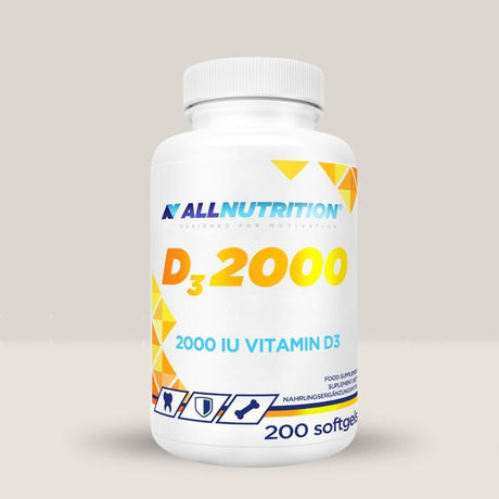 Vitamina D3 2000 ALLNUTRITION: Oase puternice, imunitate de fier, energie maximă, tot anul.