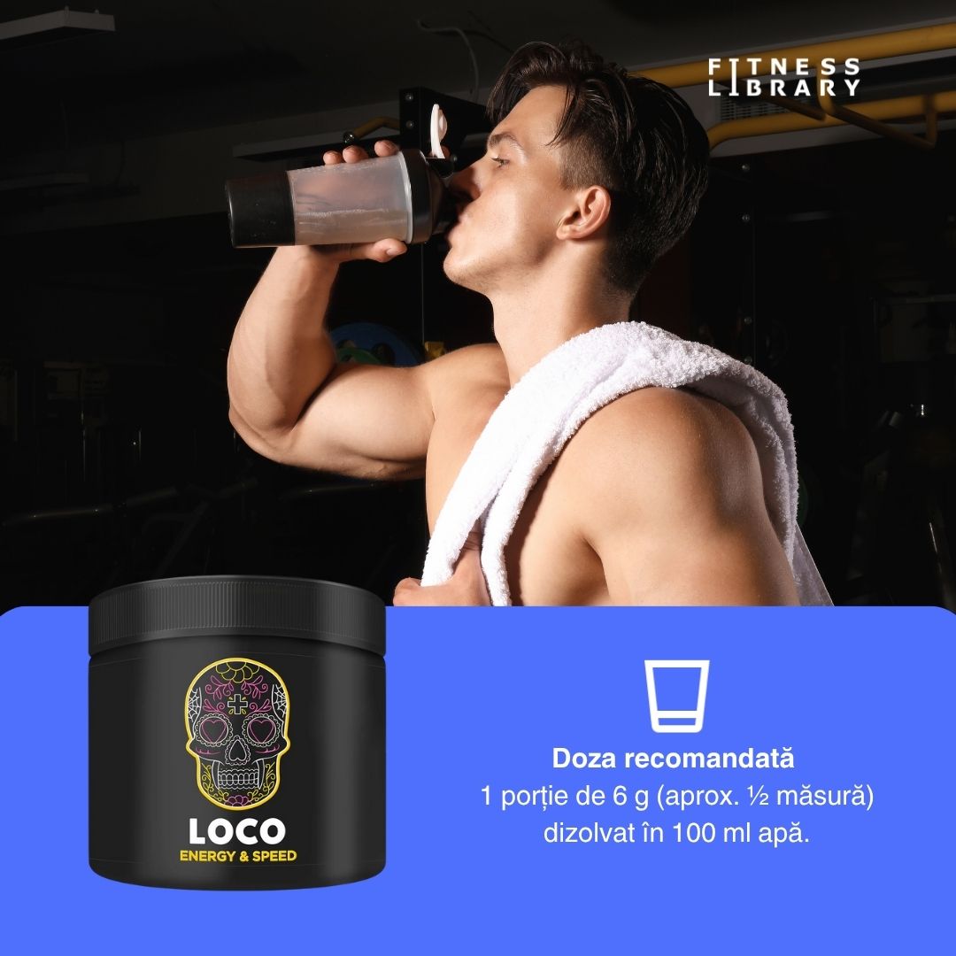 Performanță absolută cu LOCO Complex Pre-Workout. Antrenamente transformatoare.