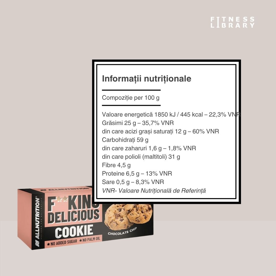 Răsfăț fit cu ciocolată. FitKing Delicious Cookie. Savurează fără compromisuri.