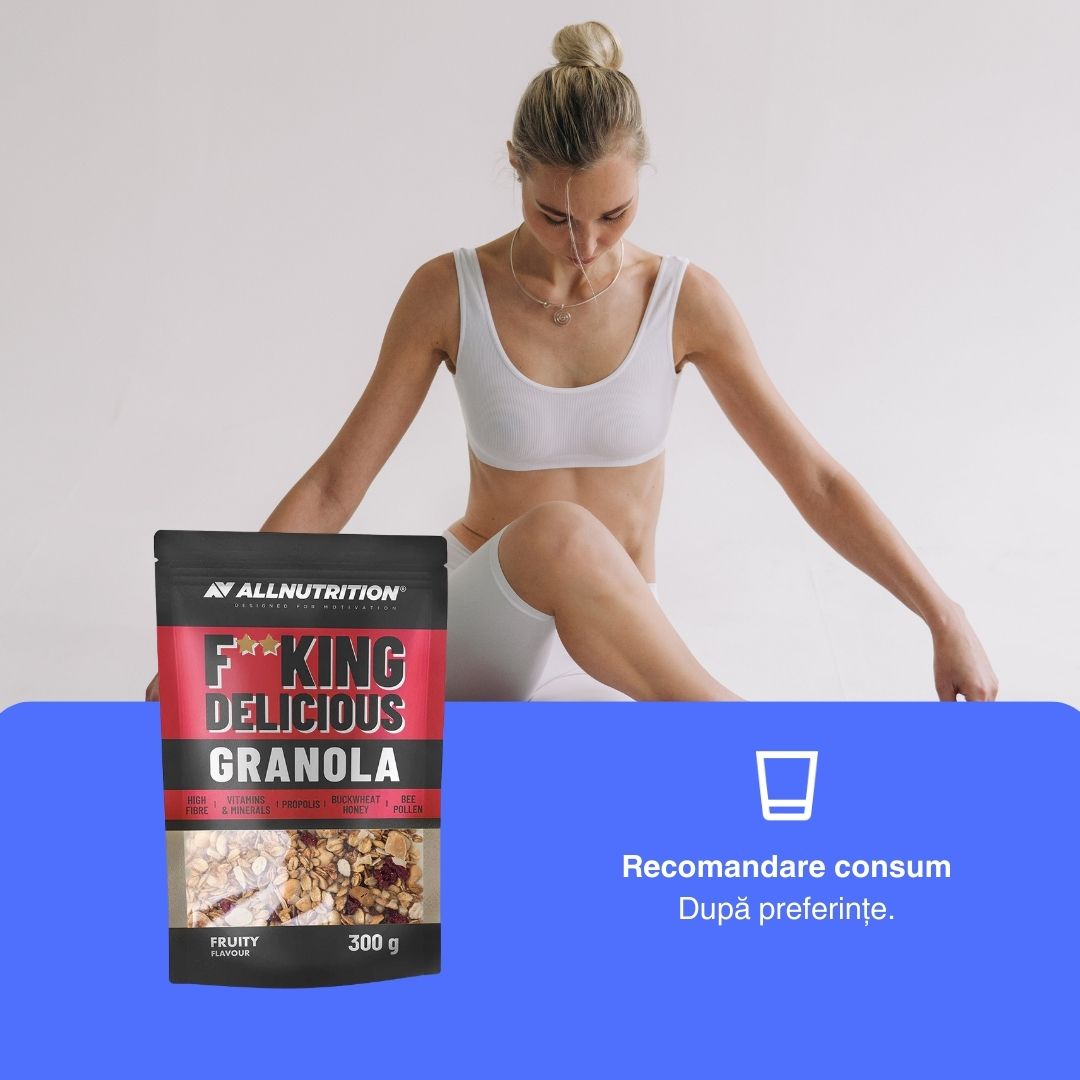Granola ALLNUTRITION: Energie vibrantă și digestie perfectă pentru o zi radiantă.