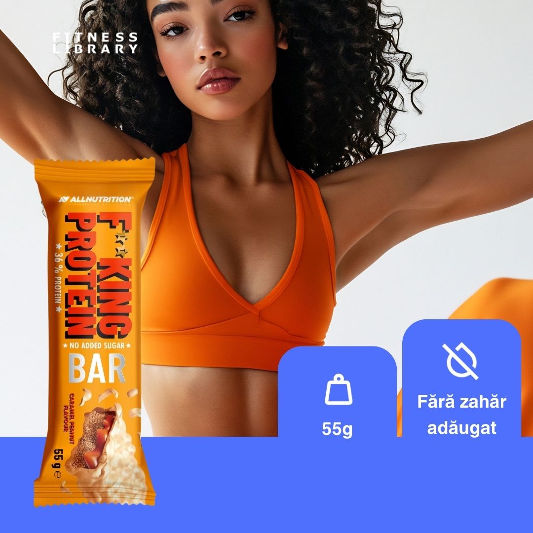 Baton proteic Cookie Cream ALLNUTRITION: Gust decadent, siluetă sculptată. Satisface pofta de dulce și susține un stil de viață activ.