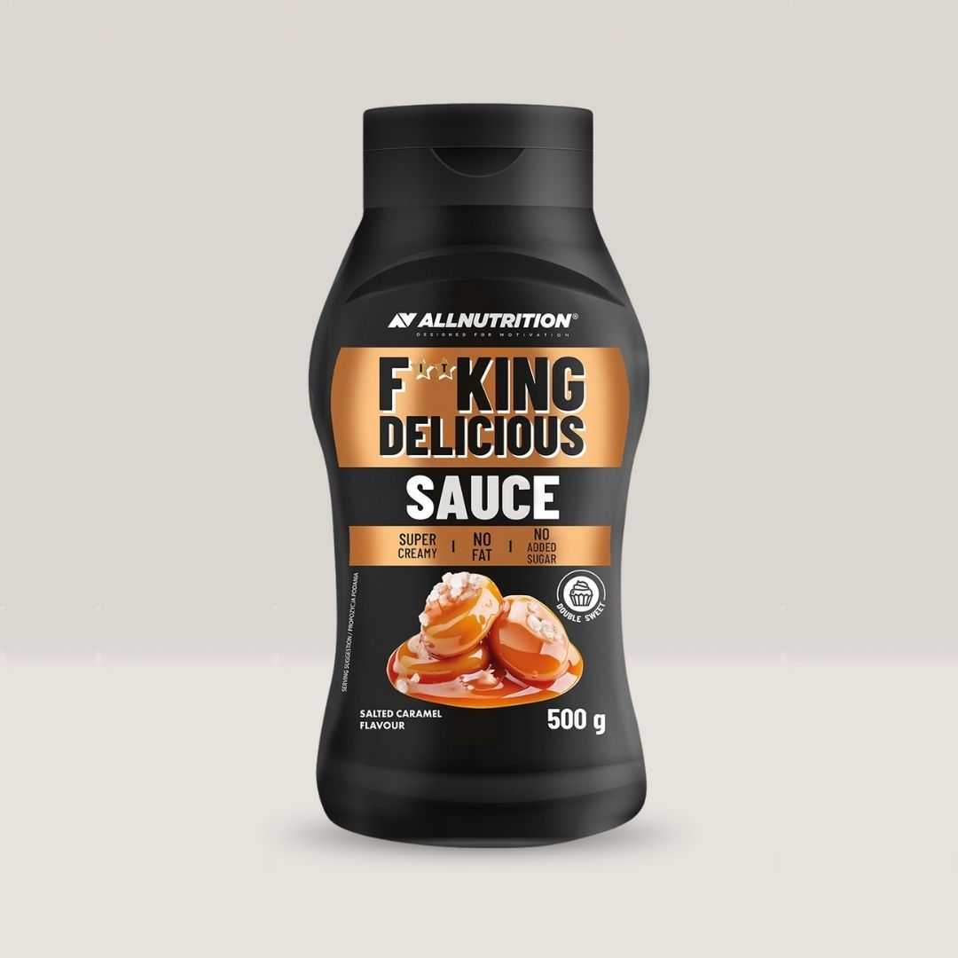 Savoare intensă de caramel sărat, fără regrete! Fitking Delicious Sauce - dulceață absolută, siluetă perfectă.