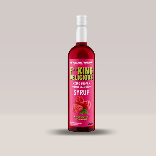 Imagine cu siropul Fitking Delicious Syrup Raspberry de la ALLNUTRITION, 480ml.