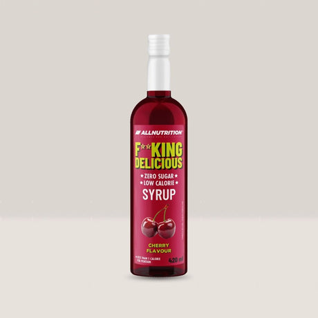 Cireșe coapte, gust intens, zero zahăr. Fitking Delicious Syrup Zero Cherry: răsfăț fără calorii.