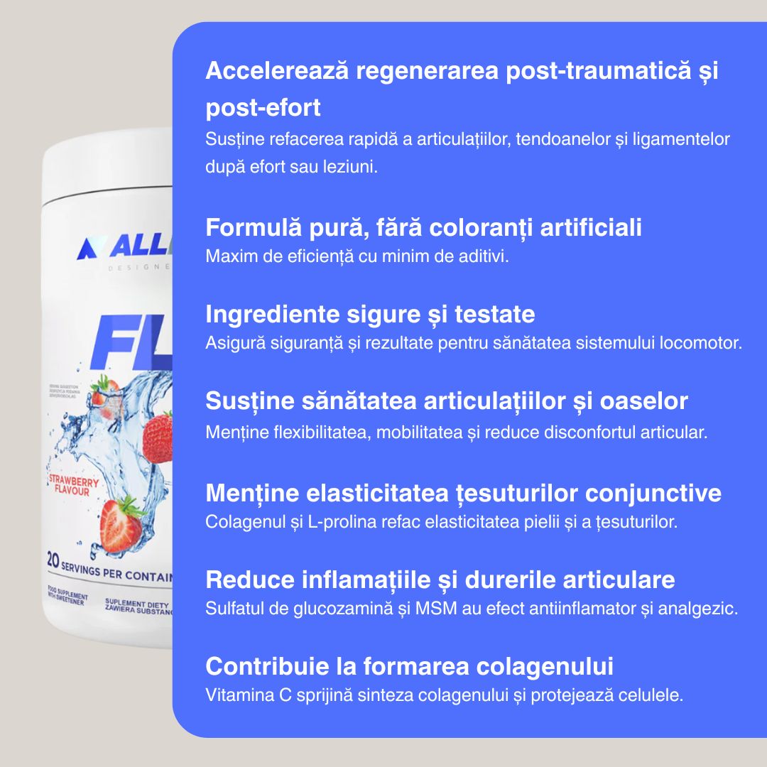 Mișcare fluidă, articulații sănătoase cu FLEX ALL COMPLETE. Redescoperă bucuria mișcării!