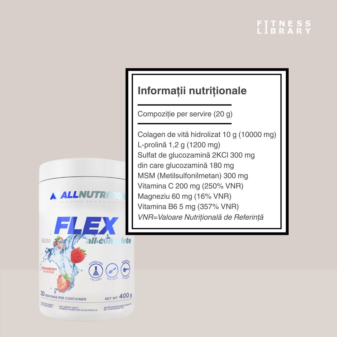 Articulații sănătoase, viață activă. FLEX ALL COMPLETE: mișcare liberă, fără limite.