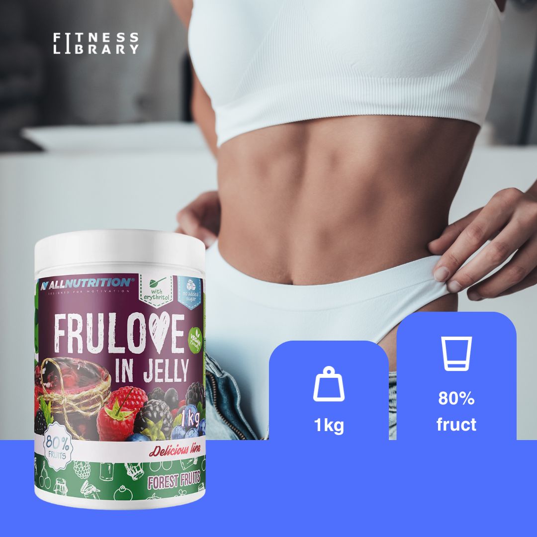 Gem de fructe de pădure ALLNUTRITION - 80% fructe proaspete, fără zahăr adăugat. Savurează gustul autentic!