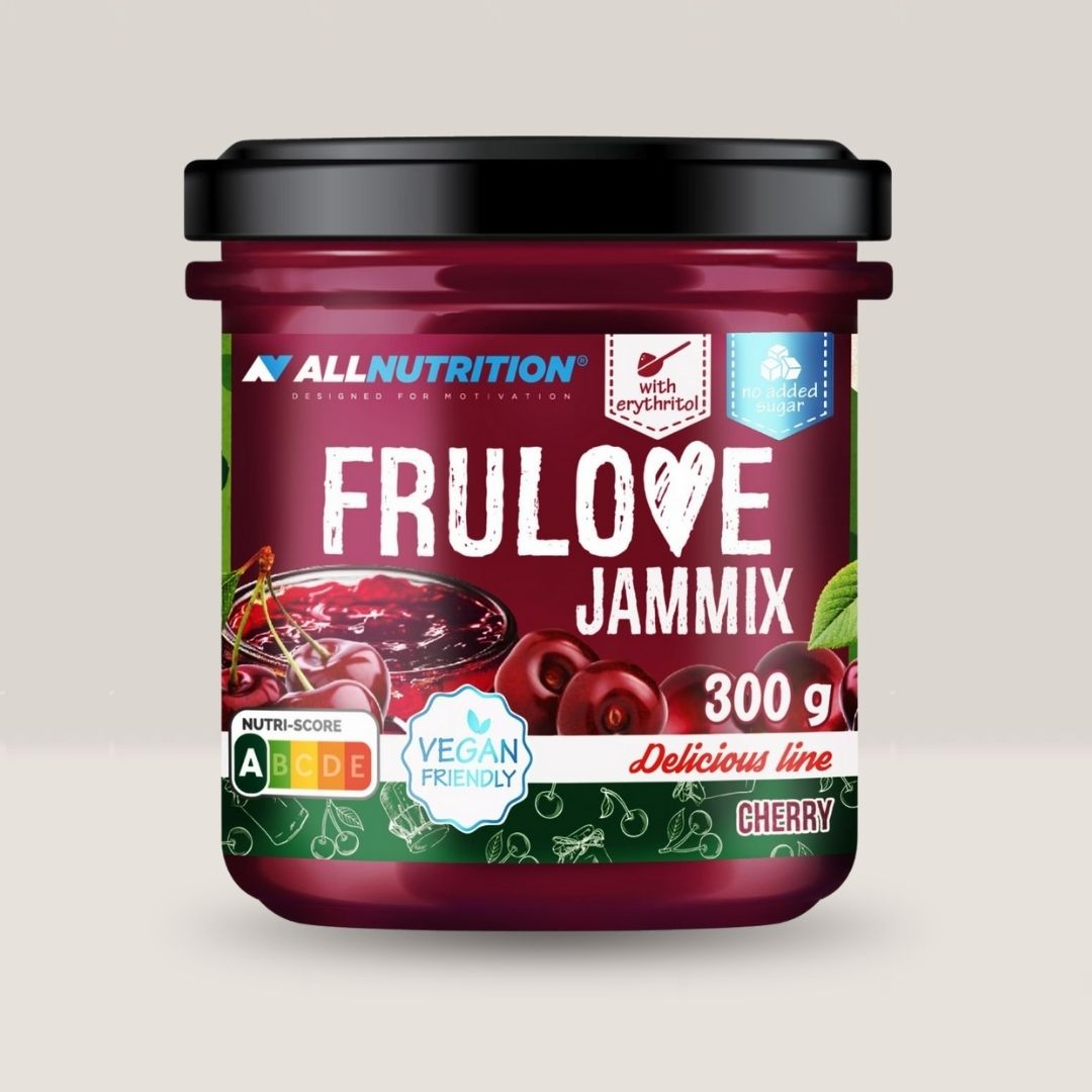 Cireșe coapte, gust intens, textură catifelată. Frulove Jammix Cherry - răsfăț pur, fără griji.