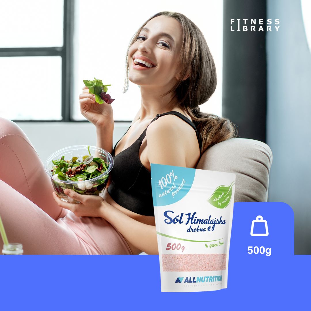 Sare roz Himalaya ALLNUTRITION: Vitalitate și echilibru direct din inima munților.
