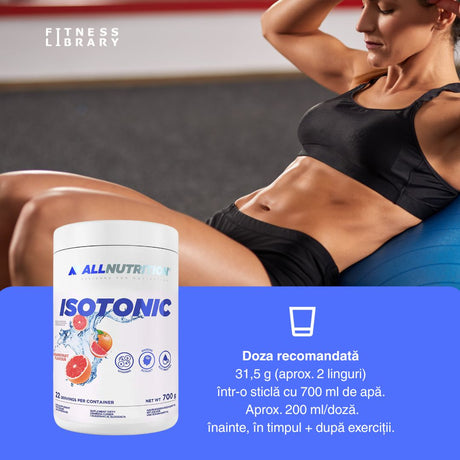 Rehidratează-te rapid și recăpătă-ți energia cu ALLNUTRITION Isotonic.  Revitalizare garantată!