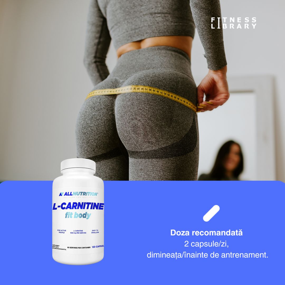 Siluetă definită cu L-Carnitina FIT BODY ALLNUTRITION. Energie amplificată, performanță pură.