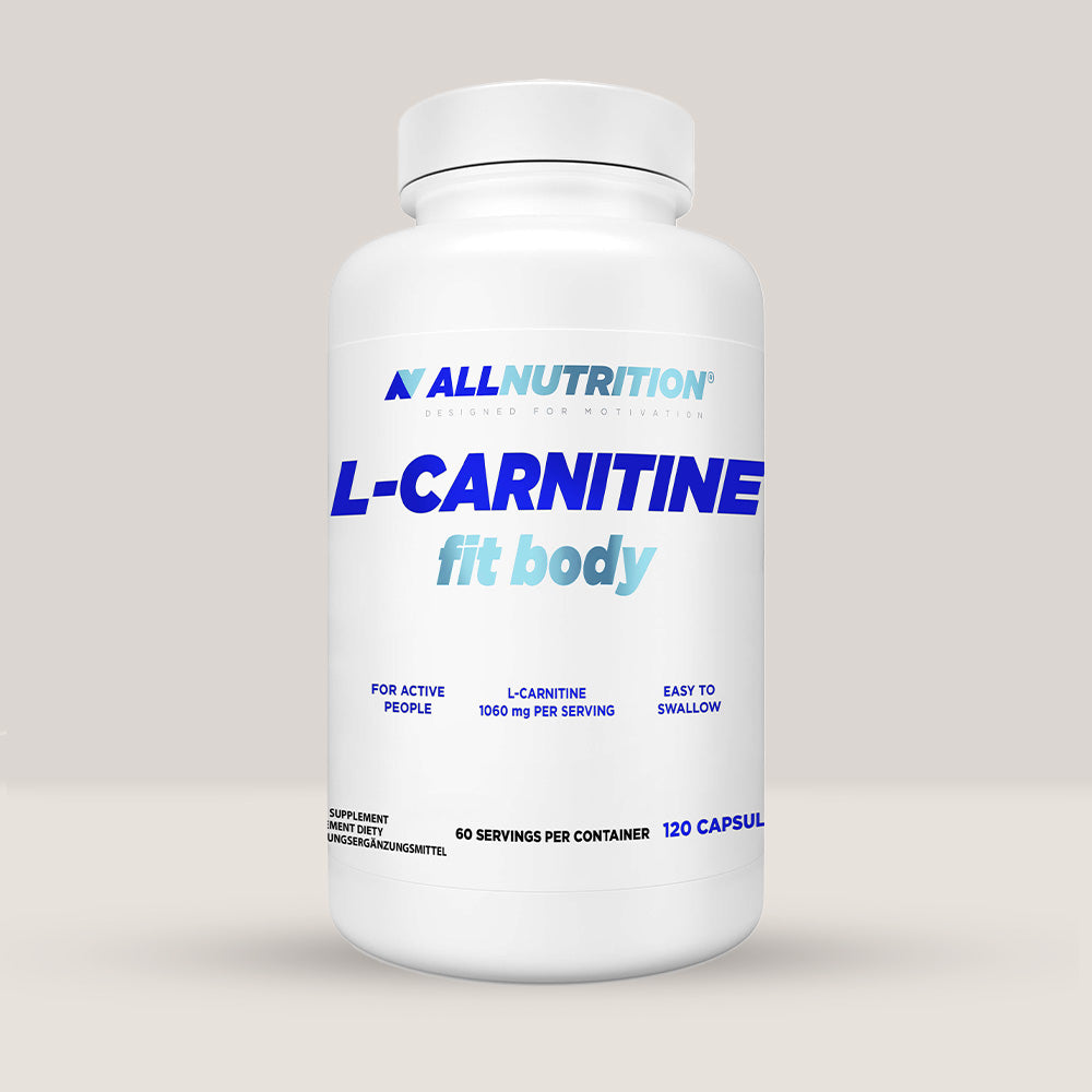Siluetă definită cu L-Carnitină Fit Body AllNutrition. Energie maximă, performanță pură.