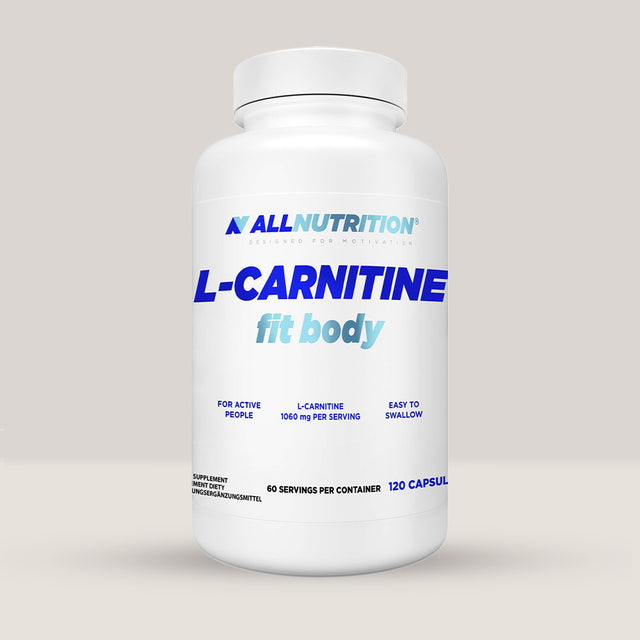 Siluetă definită cu L-Carnitină Fit Body AllNutrition. Energie maximă, performanță pură.