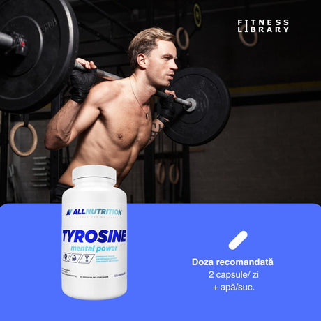 Concentrare maximă, energie pură. L-tirozină și taurină ALLNUTRITION. Claritate mentală, performanță sporită.