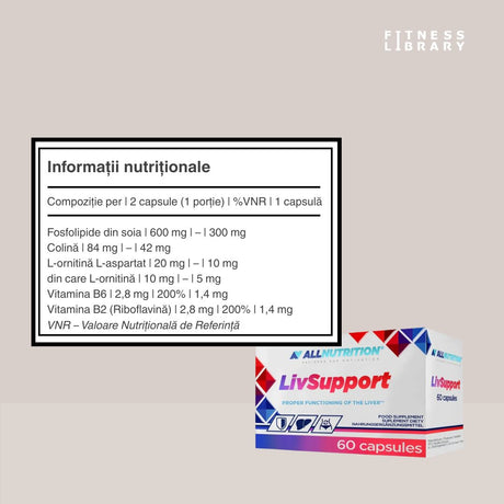 Ficat sănătos, energie reînnoită cu LivSupport. Revitalizare zilnică.