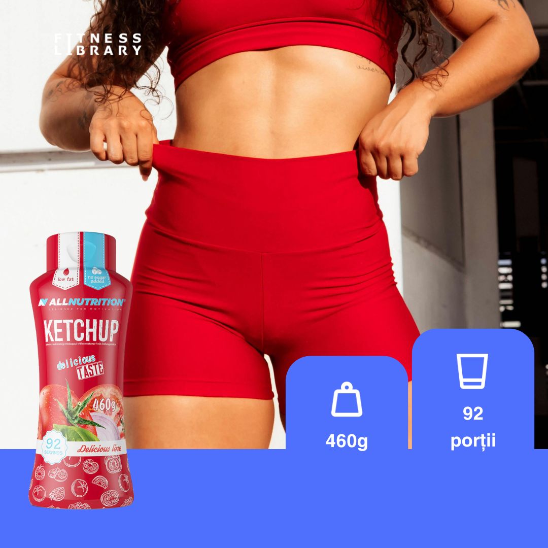 Ketchup hipocaloric AllNutrition: Gust autentic, siluetă perfectă.