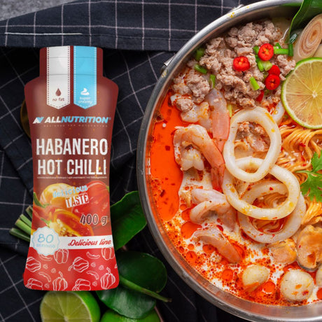 Savoare habanero intensă, fără calorii. ALLNUTRITION Low Calorie Sauce: gust picant, siluetă de invidiat.