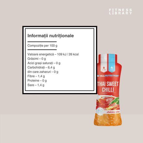 Savoare exotică thailandeză, hipocalorică, fără zahăr adăugat.  Trăiește o experiență culinară rafinată și menține-ți silueta cu sosul Thai Sweet Chilli.