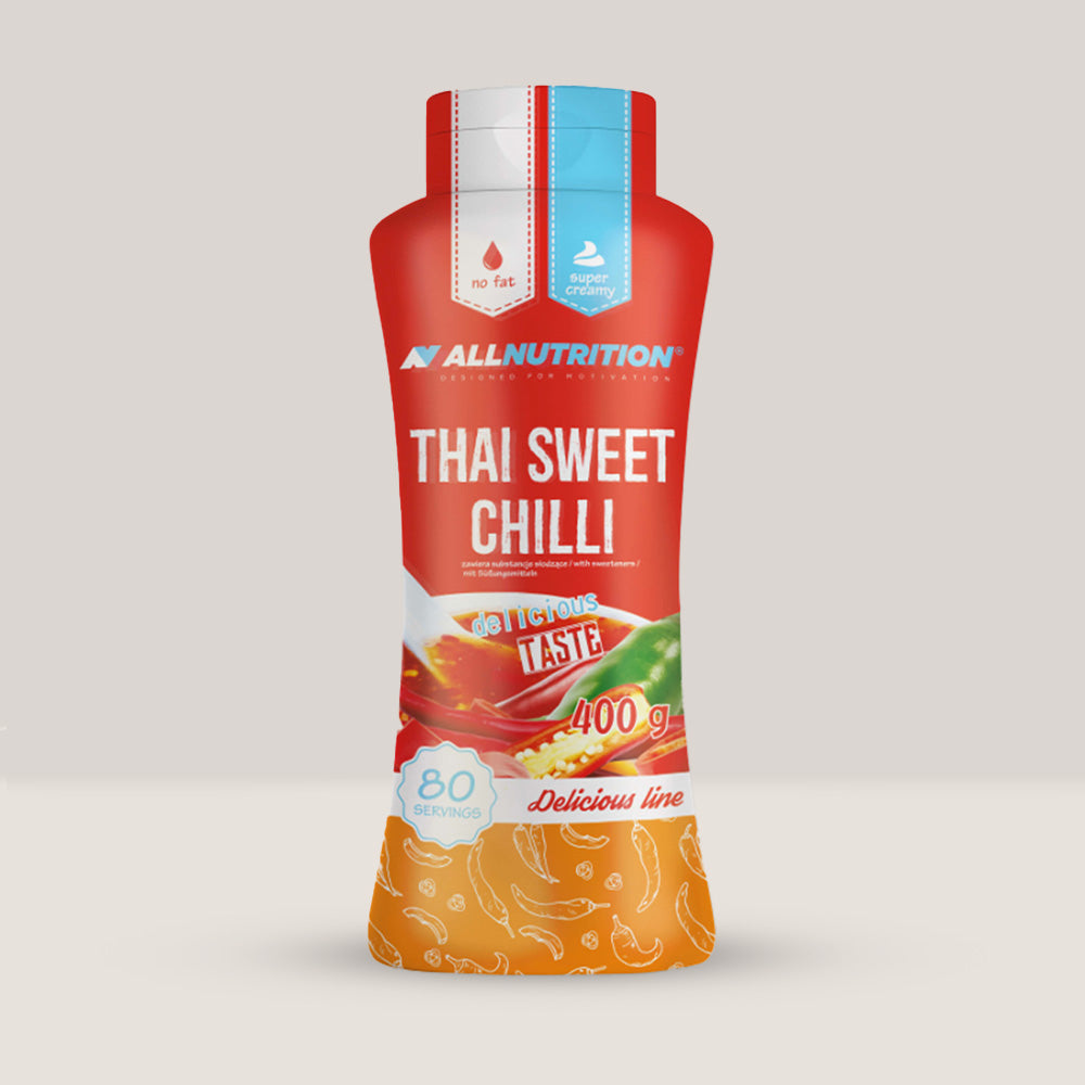 Imagine cu sosul Low Calorie Sauce Thai Sweet Chilli de la ALLNUTRITION, 400g, 80 de serviri.