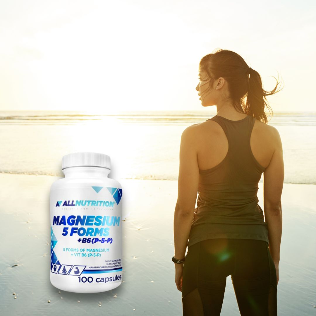 Magneziu Complex ALLNUTRITION: 5 forme biodisponibile + B6 pentru energie și echilibru. Revitalizează-te!