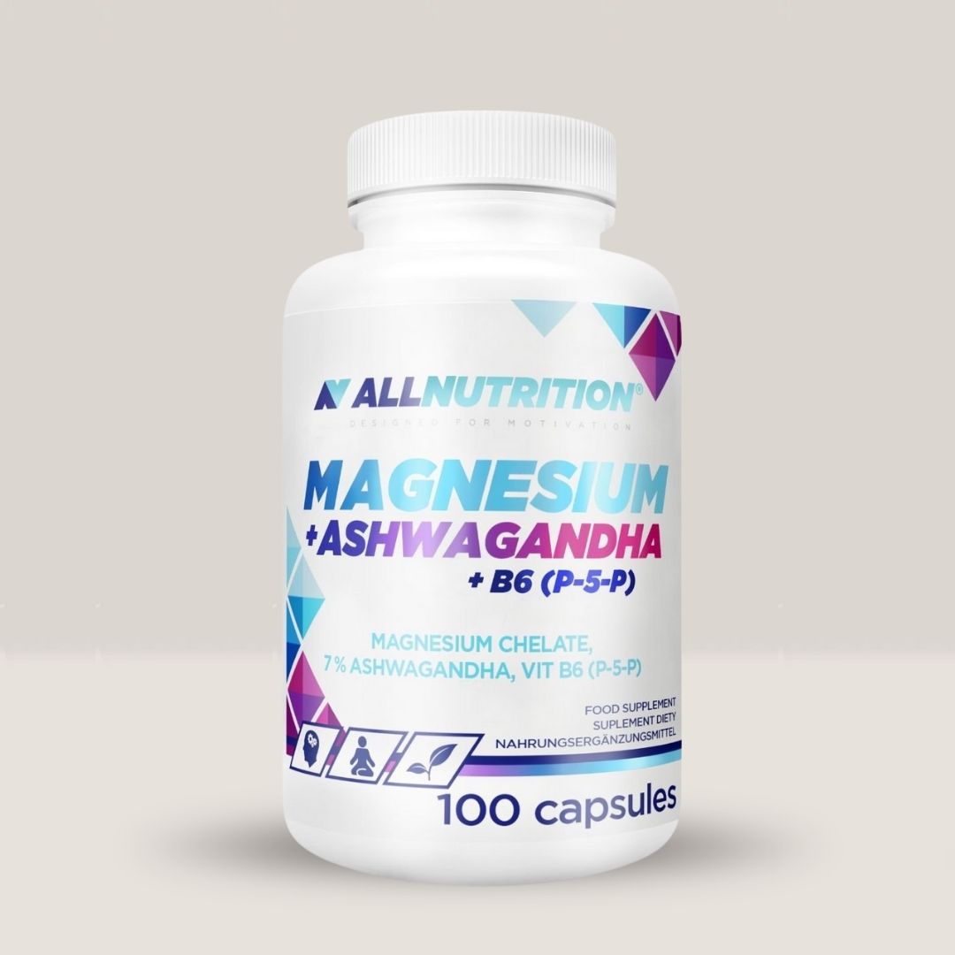 Magneziu, Ashwagandha & B6(P-5-P) pentru stres, claritate și energie. Embrace the calm.